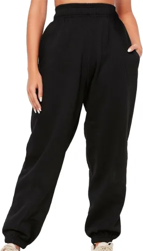 Vista 5 de Pantalones deportivos de cintura alta para mujer, cómodos pantalones de yoga de pierna ancha, cintura elástica casual con bolsillos para trotar
