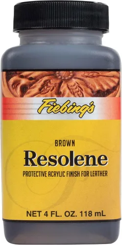 Vista 9 de Fiebing's Acrylic Resolene (4 onzas, negro) - Acabado protector de cuero acrílico - Capa superior flexible y resistente al agua para botas teñidas