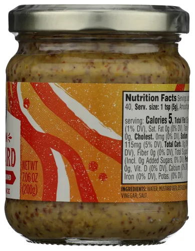 Vista 5 de Whole Foods Market, Mostaza Dijon molida gruesa, 7.06 onzas