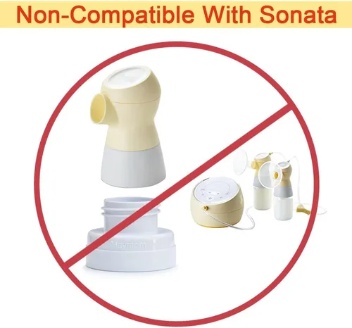 Vista 6 de Maymom Kit de conversión compatible con extractores de leche Medela (seleccionados) para ser compatible con botellas Avent Classic, botella Avant