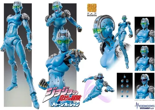 Vista 7 de MediCos JoJo's Bizarre Adventure Part 6: Chozo Kado Stone Free Super Action Figure, multicolor
