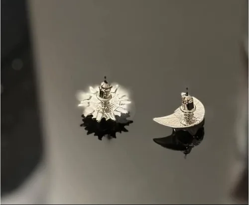 Vista 7 de Aretes de tuerca para mujer, bonitos aretes de circonita para niñas, diseño de mariposa y perlas