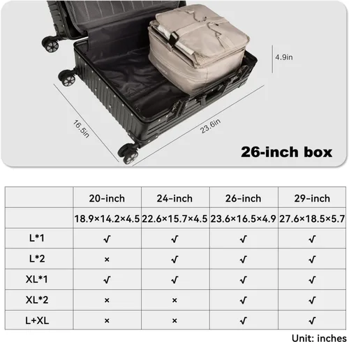 Vista 48 de TABITORA - Estantería portátil y plegable de gran capacidad con ganchos para colgar, ideal como almacenamiento para viajes