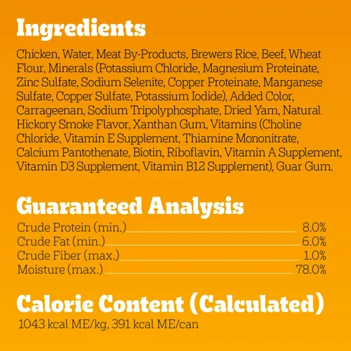 Vista 9 de Pedigree Comida húmeda suave para perros adultos picada molida con carne de res, latas de 13.2 onzas, 12