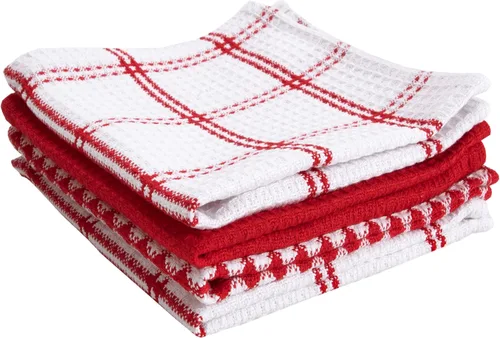 Vista 13 de T-Fal Paños de cocina de gofres de alta calidad: altamente absorbentes, súper suaves de larga duración, 100% algodón, 12 x 13 pulgadas, toalla plana