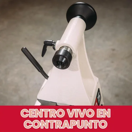 Vista 4 de JET Torno de carpintería de velocidad variable de 10" x 15", 1/2 HP, 115V 1Ph (modelo JWL-1015VS)
