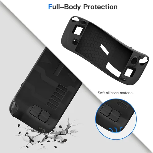 Vista 4 de ROTOMOON Funda protectora de silicona suave mejorada con 8 agarres para pulgar para accesorios de cubierta de vapor