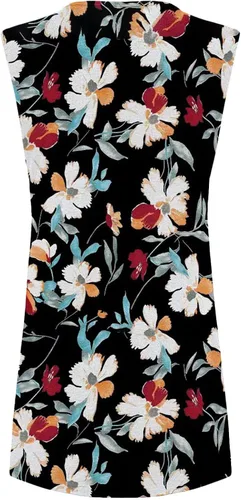 Vista 3 de YHIWU Vestidos para mujer, de verano, casuales, con cuello redondo, sin mangas, para la playa, con estampado de moda