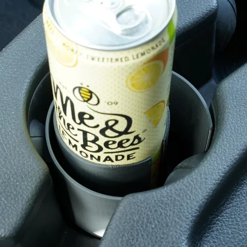 Vista 7 de C² Adaptador Inserto Flexible Delgado de Portavasos para Latas de Automóvil (Negro, EE.UU. (x2)) - Fabricado en EE.UU. - Asegura Bebidas Energéticas