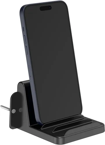 Vista 4 de Soporte de pared para tabletas, soporte de computadora ajustable para tabletas, teléfonos, lectores electrónicos