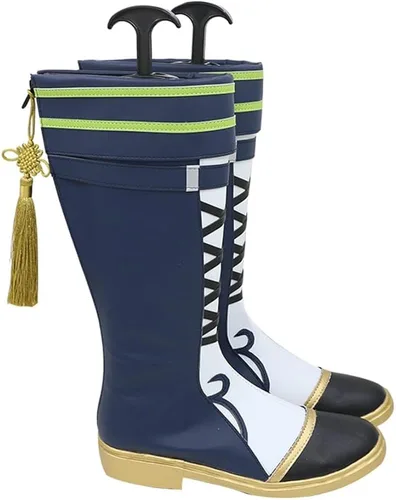 Vista 3 de Juego Genshin Impact - Zapatos de cosplay Tighnari para Halloween, carnaval, fiesta, diario, ocio, botas casuales