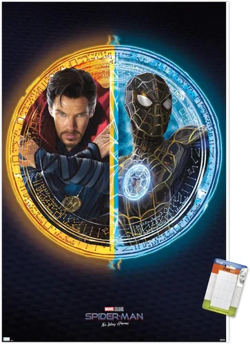 Vista 21 de Trends International Marvel Spider-Man: No Way Home - Póster de pared dúo, 22.4 pulgadas de largo x 14.7 pulgadas, versión enmarcada de madera