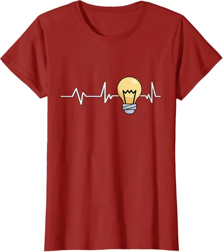 Vista 43 de Bombilla Heartbeat bombilla regalo bombilla bombilla camiseta Negro