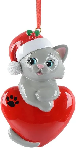Vista 12 de MAXORA Adorno Personalizado de Gato Negro para Vacaciones