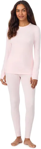 Vista 17 de Cuddl Duds Heavyweight 2 Piece Sets Base Layer Thermal Underwear for Women Negro