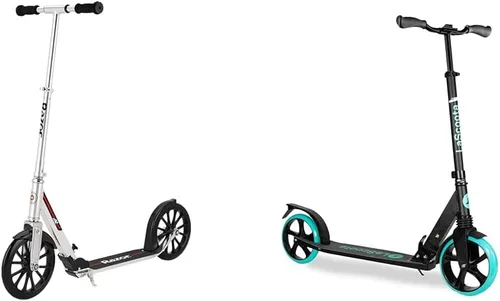 Vista 10 de Razor Patinete A6 Kick para niños de 8 años en adelante, manillar extra alto y cubierta más larga, ruedas de uretano de 10 pulgadas, tecnología