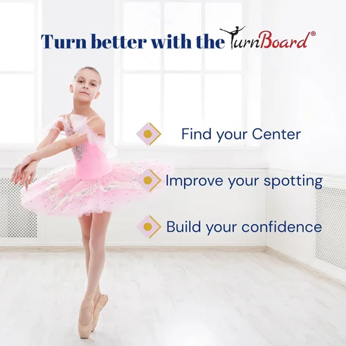 Vista 8 de Ballet Is Fun TurnBoard® – The Original Ballet Turning Board Improve Balance, Spotting & Confidence Made in the USA
