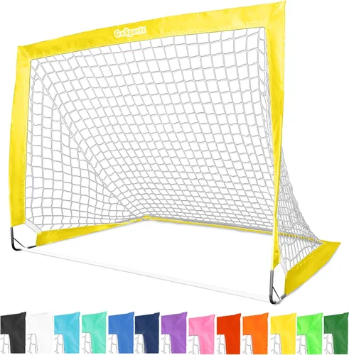 Vista 30 de GoSports - Arcos de fútbol portátiles para niños, 13 opciones de color, elige 4 x 3 pies o 6 x 4 pies, redes desplegables de tono