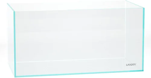 Vista 21 de LANDEN 25C 3.7 Galones Cubo Tanque de Acuario Sin Montura de Hierro Bajo, W9.84×D9.84×H9.84 pulg(25x25x25cm) 5mm de Grosor con Almohadilla