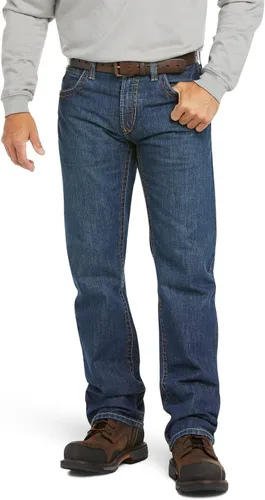 Vista 2 de Jeans para hombre Ariat, no Inflamable M5, ajuste entallado, corte recto