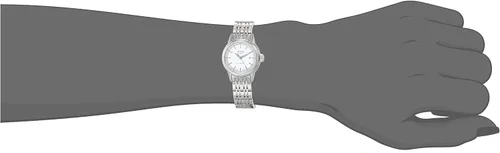 Vista 5 de Tissot Carson Automatic Lady 316L Reloj automático con caja de acero inoxidable para mujer, gris, acero inoxidable, 14 (T0852071101100), Gris