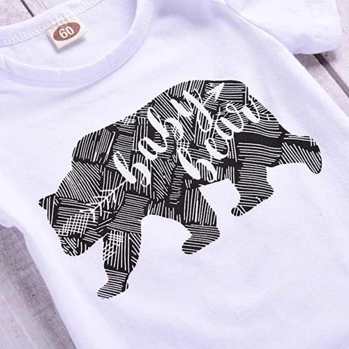 Vista 5 de Conjunto de ropa para bebés recién nacidos, conjunto de pantalones y pantalones