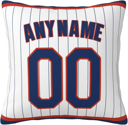 Vista 24 de Funda de almohada personalizada: Funda de almohada personalizada con cualquier nombre y número, regalo personalizado para fanáticos