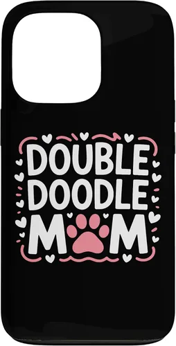 Vista 10 de Double Doodle Mom Doodle Dog Parent Family Canine Enthusiast Case for iPhone 16