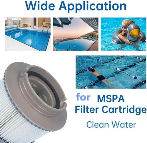 Vista 6 de WuYan Filtro de repuesto para MSpa FD2089, bomba de cartucho de filtro para submarinos y spas de piscina, 4 piezas