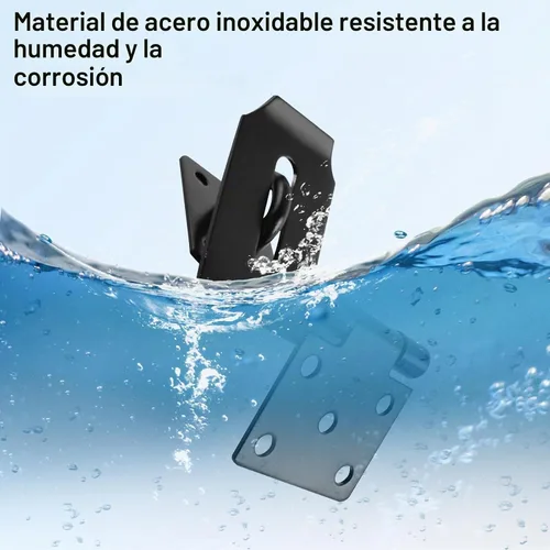 Vista 6 de HOWDIA Juego de Candado de Puerta de 4 Pulgadas con Pestillo de Bloqueo, Candado de Hasp de 90° con Tornillos y Candado de Acero Inoxidable
