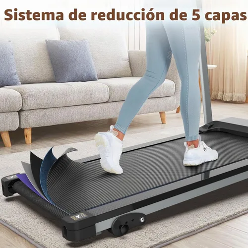 Vista 5 de Home Foldable Treadmill with Incline, Folding Treadmill for Home Workout, Electric Walking Treadmill Machine 15 Preset or Adjustable Programs 250 LB