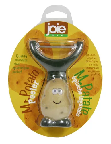 Vista 2 de Joie Mr Potato - Pelador en forma de Y, bonito accesorio de cocina para verduras y frutas, crea hebras de pasta vegetales largas y anchas, hoja