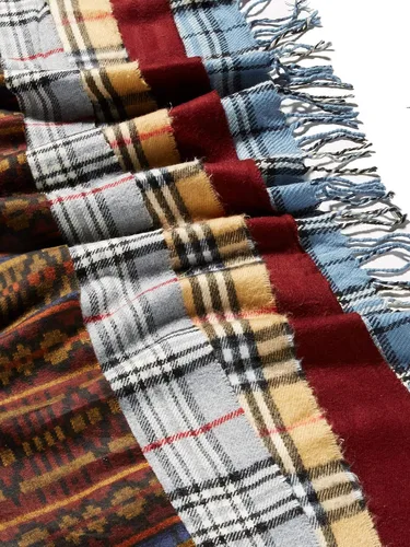 Vista 5 de Bufanda de invierno de peso medio, paquetes múltiples y a granel Bufandas de diseño surtido unisex surtidas