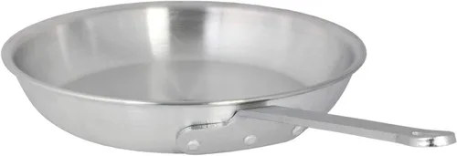 Vista 4 de Thunder Group ALSKFP003C Sartén, 10.0 in (de) diámetro., 0.138 in de espesor, sin tapa, mango remachado, agujero para colgar, aluminio, satinado
