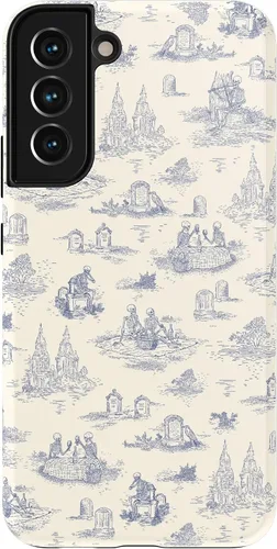 Vista 281 de Casely Funda para Galaxy S9 Postura de cadáver Yoga de esqueleto Diseño protector delgado esencial de doble capa