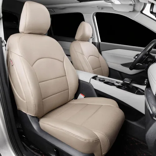 Vista 12 de Coverdram - Fundas de asiento personalizadas compatibles con modelos seleccionados de Nissan Sentra 2013, 2014, 2015, 2016, 2017, 2018 y 2019 Beige