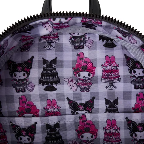 Vista 5 de Mochila Mini Loungefly Sanrio My Melody y Kuromi