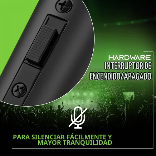 Vista 3 de GEARit Micrófono dinámico de mano para karaoke y voces en vivo, micrófono cardioide con interruptor de encendido/apagado, clip de micrófono y bolsa