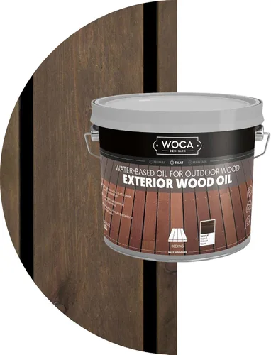 Vista 31 de WOCA Comprobador de aceite de madera exterior de Dinamarca, aceite penetrante a base de agua para superficies de madera al aire libre, muestra