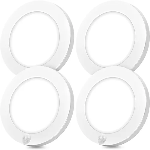Vista 10 de Brightever Lámpara de Techo con Sensor de Movimiento de 7 Pulgadas Cableada, 15W 1500LM Lámpara de Techo Empotrada, Ultra Delgada 0.67 Pulgadas