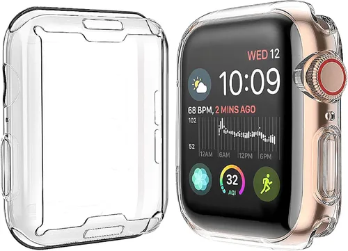 Vista 10 de JULK - Funda protectora general suave de TPU HD ultrafina para iWatch SE 3 (2025) / Series SE / 6/5 / 4, paquete de 2 unidades [Paquete de 2]