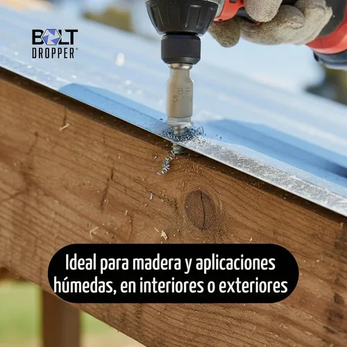 Vista 2 de Bolt Dropper Tornillos TEK de acero inoxidable #8 x 1/2 pulgadas, paquete de 100 tornillos autorroscantes, resistentes a la corrosión, tornillos