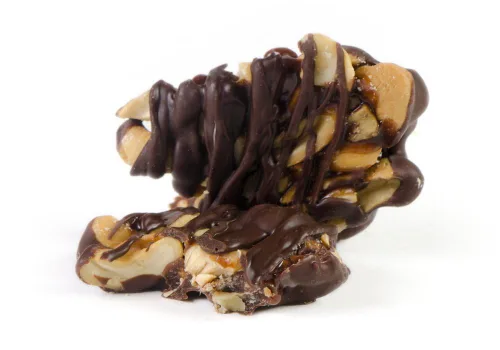 Vista 5 de Cesta de regalo para el Día de Ftaher de Brooklyn – 7 tipos de chocolates gourmet hechos a mano – Juego de lujo de chocolates artesanales Kosher sin