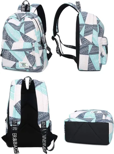 Vista 3 de Mygreen - Mochila escolar con bonitos diseños para niños y niñas, 11.5 x 15.7 x 5.1 pulgadas