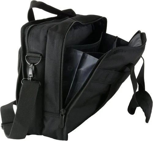 Vista 5 de Alpine Swiss Conrad Messenger Bag Maletín para portátil de 15,6 pulgadas con funda para tableta