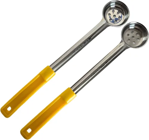 Vista 11 de Cuchara de acero inoxidable sólido de 1 onza para medir y servir; cucharas de grado comercial (paquete de 2) Commercial-Grade Spoodle for