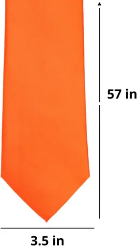 Vista 499 de tiemart Corbata de color sólido para hombre Longitud estándar