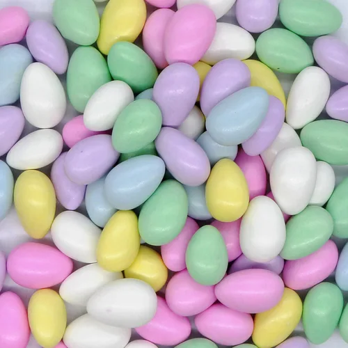 Vista 16 de Smarty Stop Jordan Almonds Candy - Almendras recubiertas de caramelo pastel, aperitivo comestible de confitería