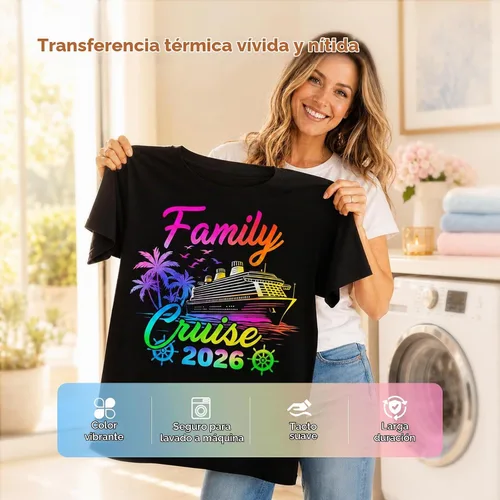 Vista 4 de HTVRONT Papel de transferencia de calor para camisetas oscuras - 6 hojas Oscuro