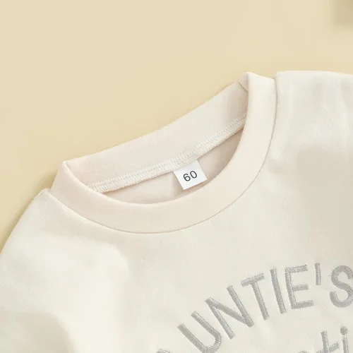 Vista 5 de VISGOGO Mameluco de gran tamaño para bebé recién nacido, ropa neutra Beige-aunties Bestie
